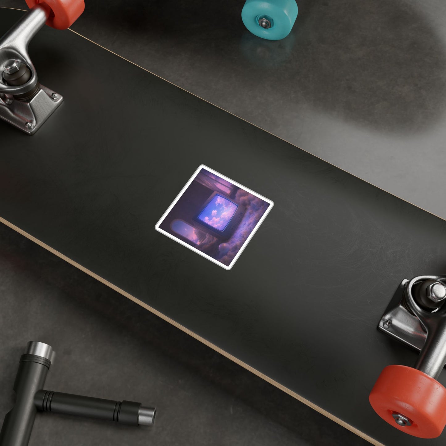 The channel between dreams. Vinyl dreamcore waterproof sticker.