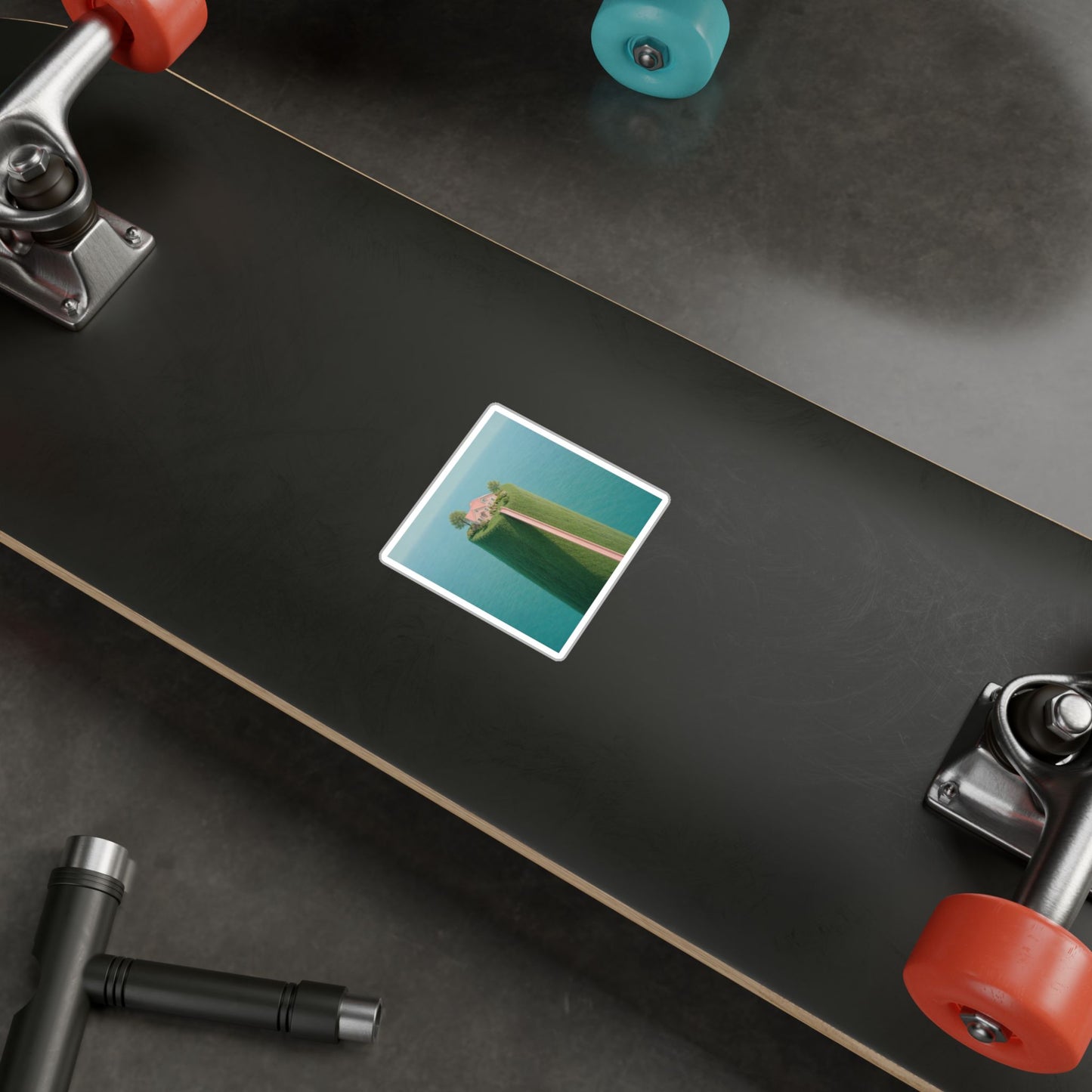 The long way home. Vinyl dreamcore waterproof sticker.