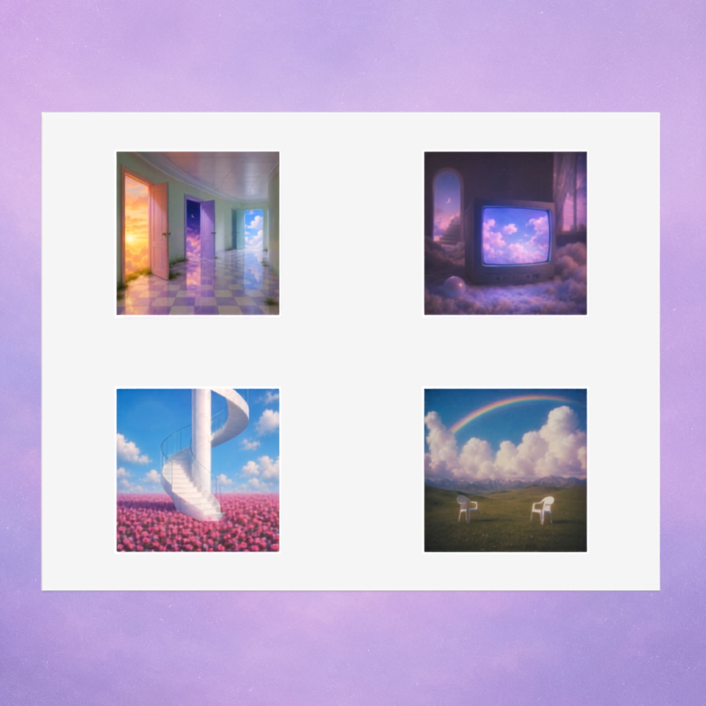 Windows to somewhere else. Vinyl dreamcore sticker sheet